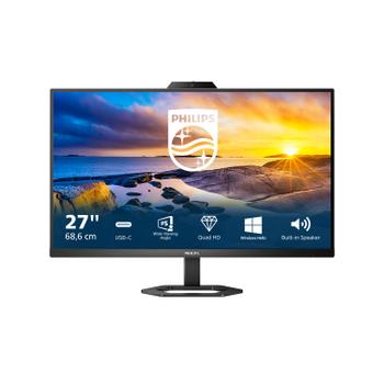 PHILIPS 27E1N5600HE - 5000 Series - LED monitor - 27" - 2560 x 1440 QHD @ 75 Hz - IPS - 300 cd/m² - 1000:1 - 1 ms - HDMI, DisplayPort,  USB-C - speakers - textured black (27E1N5600HE/00)