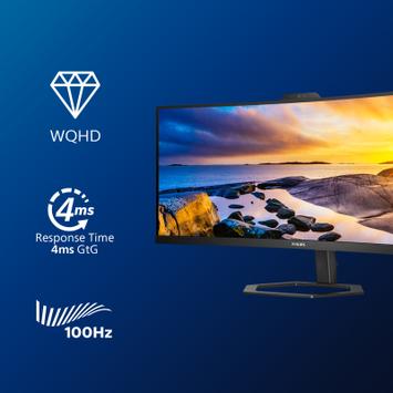 Philips 34E1C5600HE - 5000 Series - LED-skjerm - kurvet - 34" (34E1C5600HE/00)