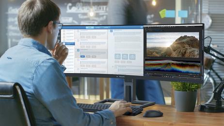 Philips 45" buet 32:9 SuperWide-skjerm med USB-C (45B1U6900C/00)