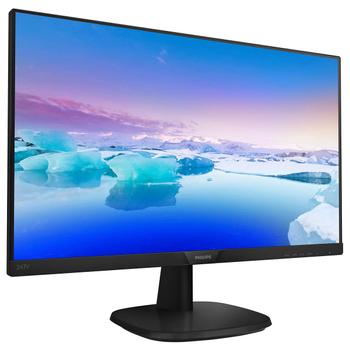 PHILIPS V-line 243V7QJABF - LED monitor - 24" (23.8" viewable) - 1920 x 1080 Full HD (1080p) @ 60 Hz - IPS - 250 cd/m² - 1000:1 - 5 ms - HDMI, VGA, DisplayPort - speakers - textured black (243V7QJABF/00)