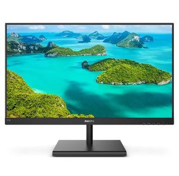 PHILIPS E-line 275E1S - LED monitor - 27" - 2560 x 1440 QHD @ 75 Hz - IPS - 250 cd/m² - 1000:1 - 4 ms - HDMI, VGA, DisplayPort - textured black (275E1S/00)