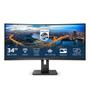 PHILIPS 346B1C/00 34inch USB-C DOCKING DISPLAY 3440x1440 Curved VA 21:9 5ms GtG HAS USB-C/ DP/ HDMI RJ45 USB HUB Speakers VESA (346B1C/00)