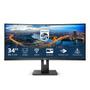 PHILIPS 345B1C/00 34inch 3440x1440 CURVED VA 5ms GtG HAS DP/HDMI USB HUB Speakers VESA PowerSensor LightSensor (345B1C/00)