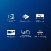 Philips B Line 346B1C - LED-skjerm - kurvet - 34" (346B1C/00)