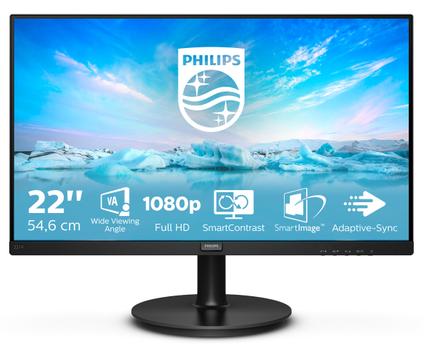 PHILIPS Monitor 21,5 221V8A/00 VGA HDMI glosniki (221V8A/00)