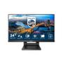 PHILIPS B Line 242B1TC - LED monitor - 24" (23.8" viewable) - touchscreen - 1920 x 1080 Full HD (1080p) @ 75 Hz - IPS - 250 cd/m² - 1000:1 - 4 ms - HDMI, VGA, DisplayPort - speakers - black texture