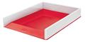LEITZ WOW Duo Colour Letter Tray White/Red - 53611026 (53611026)
