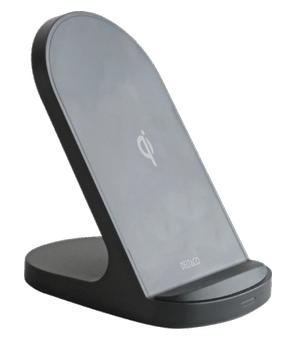 DELTACO Wireless charger, stand, 15 W, USB-C, Qi certified,  black (QI-1040)