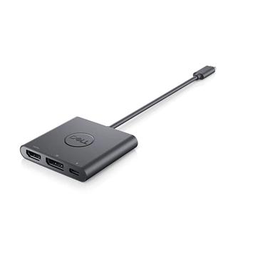 DELL Adapter USB-C to HDMI/DP with Power Pass-Through - video adapter - DisplayPort / HDMI / USB - 18 cm (DBQAUANBC070)