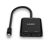 Lindy Mini DisplayPort to 2 Port (38432)