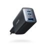 ANKER 735 3-Port 65W Charger Black Sort