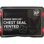 Chest seal, Norse Rescue, 15x15cm, til brystkasse,  ventileret  *Denne vare tages ikke retur*