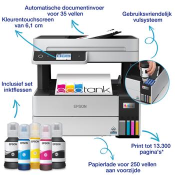 EPSON EcoTank ET-5150 MFP colour ink-jet A4 17.5ppm print 250 sheets USB LAN Wi-Fi (C11CJ89402)