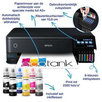 Epson EcoTank ET-8550 - multifunksjonsskriver - A3+ (C11CJ21401)