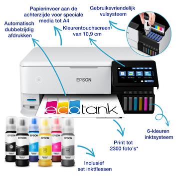 Epson EcoTank ET-8500 - multifunksjonsskriver - farge (C11CJ20401)