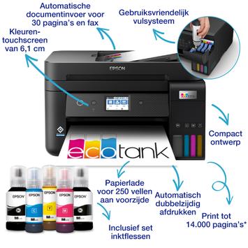 Epson EcoTank ET-4850 - multifunksjonsskriver - farge (C11CJ60402)