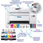 EPSON EcoTank ET-4856 Inkjet Printers Consumer/ Multi-fuction/ Ink tank system A4 (21.0x29.7 cm) 4 Ink Cartridges KCYM Print Scan Copy Fax Yes (A4 plain paper) 4 800 x 1 200 DPI IN (C11CJ60407)
