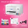 EPSON EcoTank ET-4856 Inkjet Printers Consumer/ Multi-fuction/ Ink tank system A4 (21.0x29.7 cm) 4 Ink Cartridges KCYM Print Scan Copy Fax Yes (A4 plain paper) 4 800 x 1 200 DPI IN (C11CJ60407)