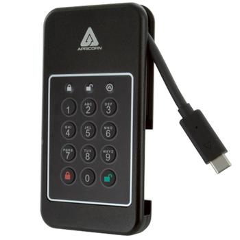 APRICORN AEGIS NVX 1TB SSD Ruggedized Encrypted USB Type-C Sort (ANVX-1TB)