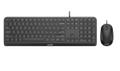 PHILIPS Wired Keyboard 110 keys Nordic language + Ergo Mouse 1200 DPI Windows compatible Reduced click sound