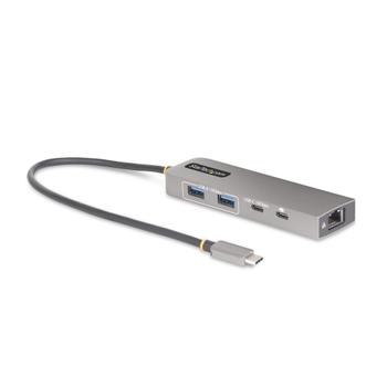 STARTECH 3-Port USB-C Hub 2.5 Gbps Ethernet 100W PD Pass-Through Port USB 3.2 10Gbps 2x USB-A/1x USB-C Portable Hub (10G2A1C25EPD-USB-HUB)
