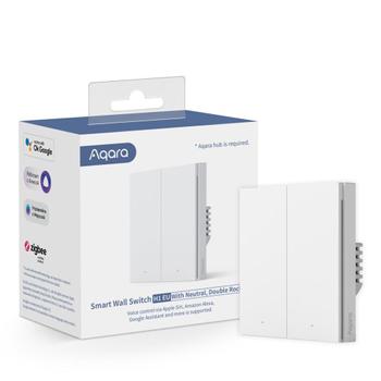 AQARA Smart Wall Switch H1 (with neutral) - Double Rocker (WS-EUK04)