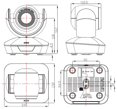 STOLTZEN Argos PTZ3010 USB3.0 5x Zoom PTZ 5xOpt.Zoom,  60fps, 85 deg FOV (PTZ3010)