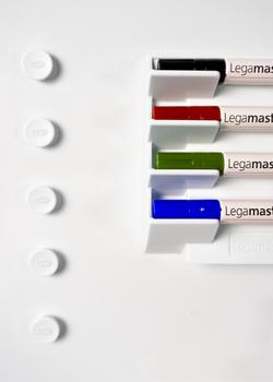LEGAMASTER Magnet LEGAMASTER Ø20mm, hvid 10/pk. (7-181119)