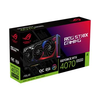 ASUS ROG Strix GeForce RTX 4070 SUPER 12GB - OC Edition - graphics card - GeForce RTX 4070 Super - 12 GB GDDR6X - PCIe 4.0 - 2 x HDMI, 3 x DisplayPort - black - box (90YV0KD0-M0NA00)