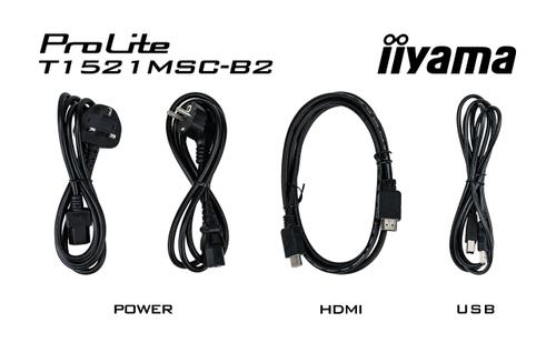 IIYAMA 15" PCAP Bezel Free Front, (T1521MSC-B2)