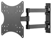 Goobay Basic TV wall mount Basic FULLMOTION (S), black - for TVs from 23'' to 42'' (58-107cm) , fully movable double arm joint (swivel and tilt) up to 20kg