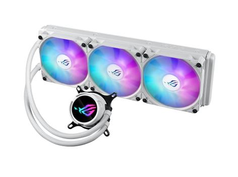 ASUS ROG Strix LC III 360 ARGB WHT all-in-one CPU liquid cooler with 360 rotatable water block Premium ROG ARGB fans (90RC00T2-M0UAY0)