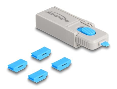 DELOCK HDMI Port Blocker Set for HDMI female ports 4 pieces (20924)