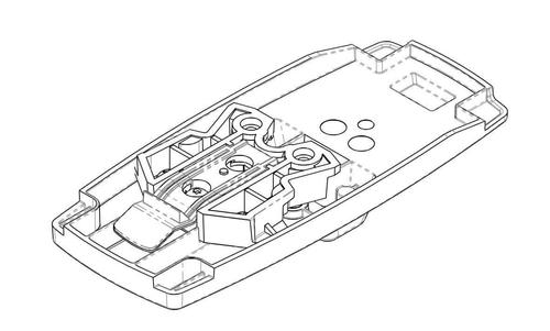 HAVIS ENS, A CUSTOM BACKPLATE FOR THE INGENICO LANE/5000 V2 (WITH UNIVERSAL PAYMENT MOUNT) TO INTERFACE WITH OUR FIRSTBASE OR SAFEBASE STAND. (CST00166A)
