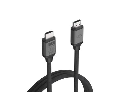 LINQ Ultra HDMI kabel 48Gbps/ 8K/ 60Hz 2m Sort (LQ48027)