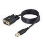 STARTECH 3ft 1m USB to Null Modem Serial Adapter Cable COM Retention FTDI USB-A to RS232 Changeable DB9 Screws/Nuts