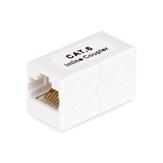 StarTech RJ45 Coupler 5-Pack, Inline Cat6 Coupler, Female to Female (F/F) T568 Connector,  Unshielded Ethernet Cable Extension - 5 Pack (IN-CAT6-COUPLER-U5) - nettverkkopler - hvit (IN-CAT6-COUPLER-U5)
