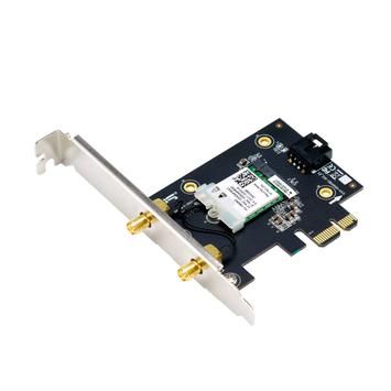 ASUS PCE-AXE5400 Wi-Fi 6E (802.11ax) nettverkskort,  Bluetooth 5.2, OFDMA, MU-MIMO (90IG07I0-ME0B10)