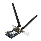ASUS PCE-AXE5400 Wi-Fi 6E (802.11ax) nettverkskort,  Bluetooth 5.2, OFDMA, MU-MIMO (90IG07I0-ME0B10)