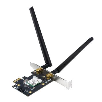 ASUS PCE-AXE5400 Wi-Fi 6E (802.11ax) nettverkskort,  Bluetooth 5.2, OFDMA, MU-MIMO (90IG07I0-ME0B10)