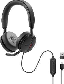 DELL Pro Wired ANC Headset WH5024 - Headset - On-Ear - kabelgebunden - aktive Rauschunterdrückung - USB-C - Zertifiziert für Microsoft Teams, Zoom-zertifiziert (WH5024-DWW)