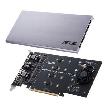 ASUS S HYPER M.2 X16 CARD V2 - Interface adapter - M.2 - Expansion Slot to M.2 - M.2 Card - PCIe 3.0 x16 (90MC06P0-M0EAY0)