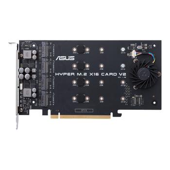 ASUS S HYPER M.2 X16 CARD V2 - Interface adapter - M.2 - Expansion Slot to M.2 - M.2 Card - PCIe 3.0 x16 (90MC06P0-M0EAY0)