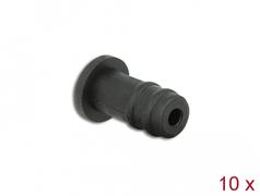 DELOCK Dust Cover for 3.5 mm stereo jack female 10 pieces black