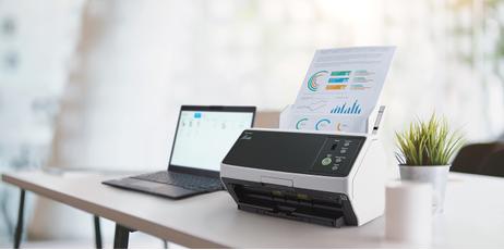 RICOH fi-8150 - dokumentskanner - stasjonær - Gigabit LAN, USB 3.2 Gen 1 (PA03810-B101)