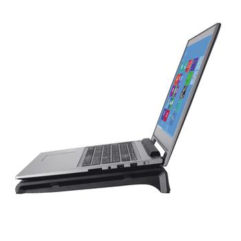 TRUST Azul Laptop Stand with Cooling for laptops up to 17.3". Dual fans, prevent your laptop from overheating (20104)