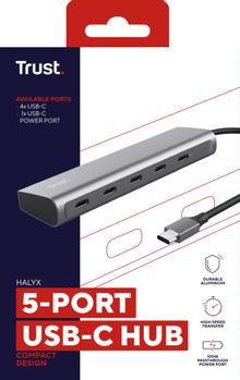 TRUST HALYX 5 PORT USB-C HUB (25136)