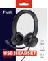 TRUST Headset TRUST Ayda USB (25088)
