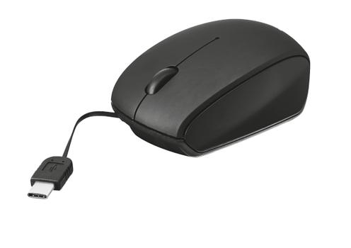 TRUST USB Type-C Retractable Mini Mouse - black (20969)