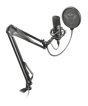TRUST GXT 252 EMITA PLUS usb, kondensatormikrofon,  stötdämpare,  popfilter,  justerbar arm, stativ (22400)